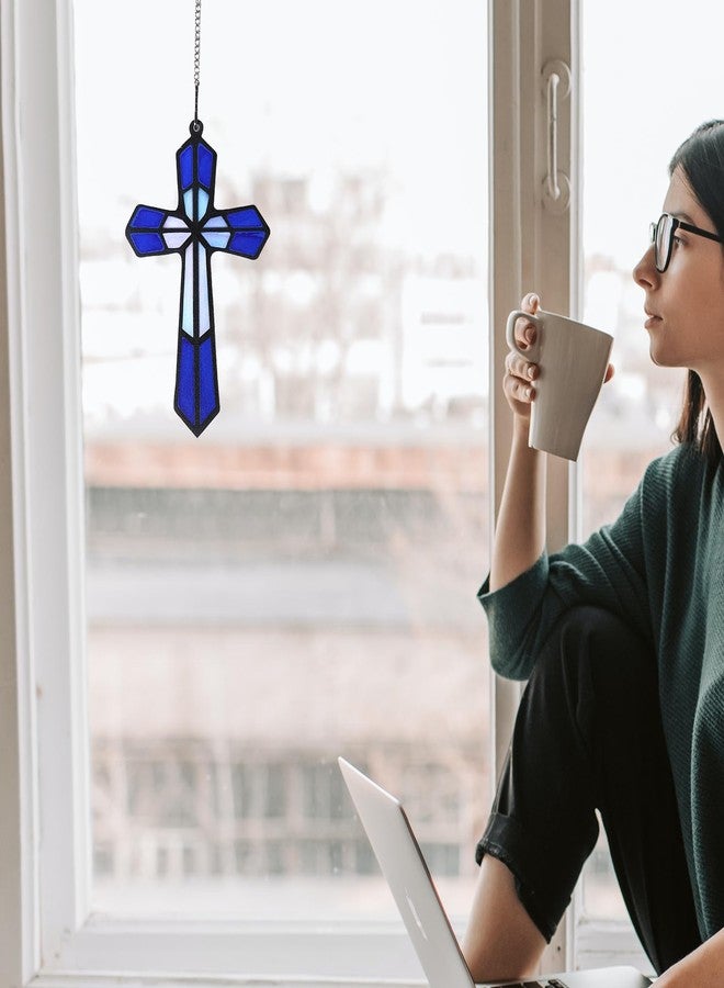 BigPig Acrylic Cross for Wall - Religious Home Decor, Catholic Window Hanging, Indoor Outdoor Crucifix Gift for Baptism, Christian Christmas - Image 5